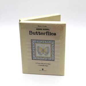 Debbie Mumm Butterflies 20 Note Cards & Envelopes 4 Butterfly Designs Vtg NOS